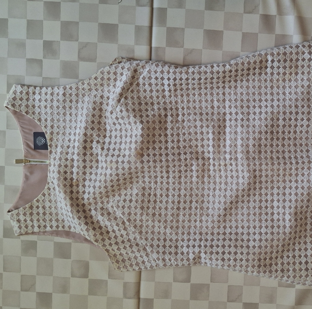 Vince Camuto Sleeveless  Dress  Size 10 Women's  Beige